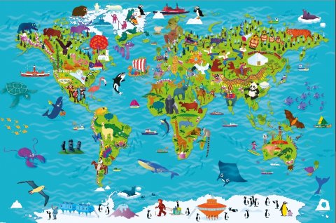 Childrens World Map